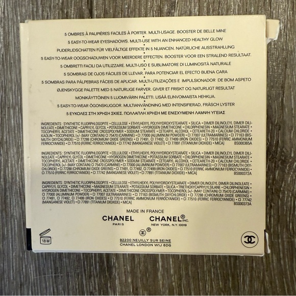 Chanel Les Beiges Healthy Glow Natural Eyeshadow Palette MEDIUM Brown Black - Picture 2 of 11